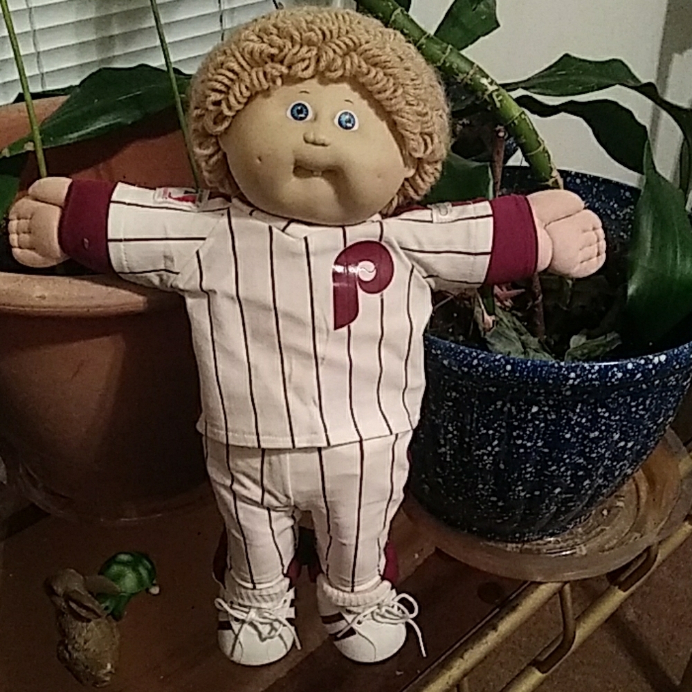 1978, 1982 Cabbage Patch Kid With Phillys Uniform